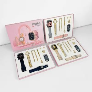 Gift set- A58 Plus Smartwatch 2.02 Inch Big Scree &Jewelry set For Women
