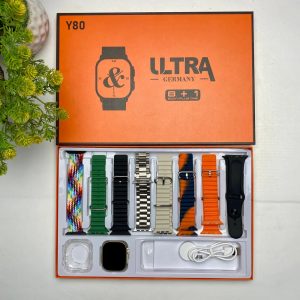 Y80 Ultra Smartwatch With 8 Strap