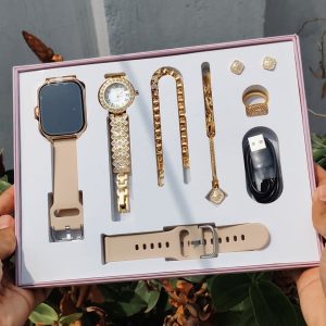 Gift set- A58 Smart Watch & Jewellery Combo Set for Women