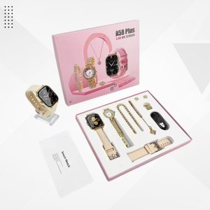 Gift set- A58 Smart Watch & Jewellery Combo Set for Women